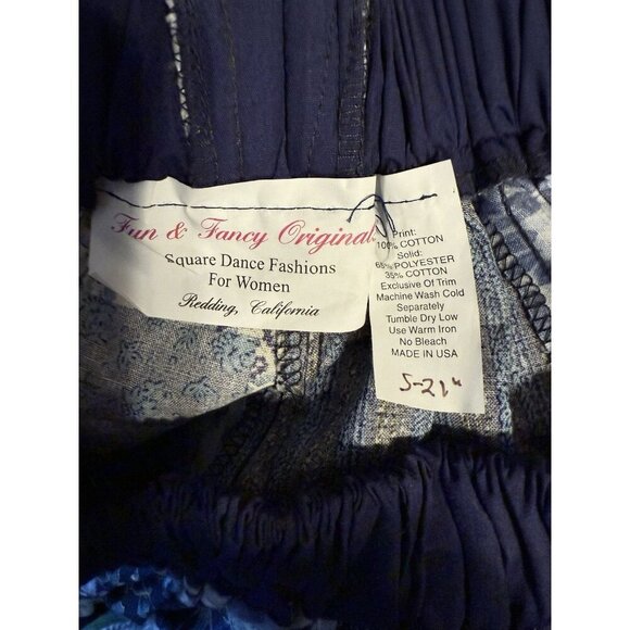 Fun and Fancy Originals Square Dance Skirt Belted Front Two Step Professional - Picture 4 of 6